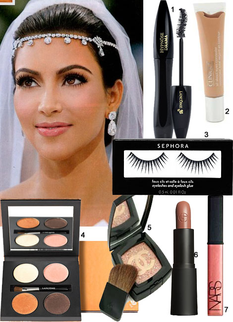 Get Kim Kardashian 39s Wedding Makeup Everyone has been fawning over Kim 
